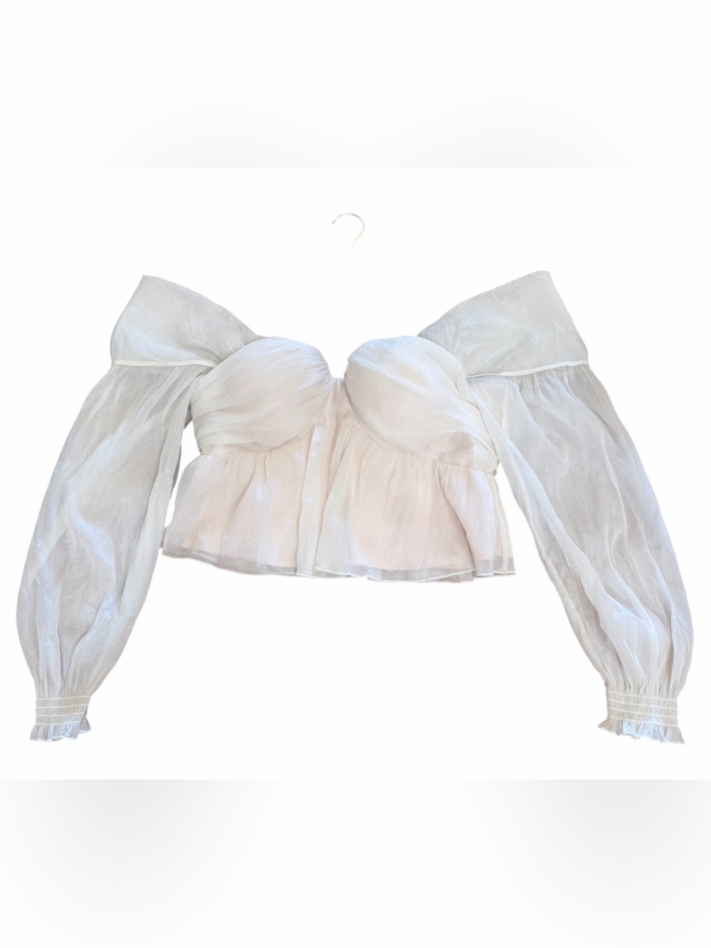 X REVOLVE Burna Blouse Top in Cream House of Harlow 1960 Size X-Large